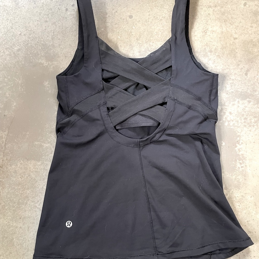 lululemon athletica Black Tank Top
